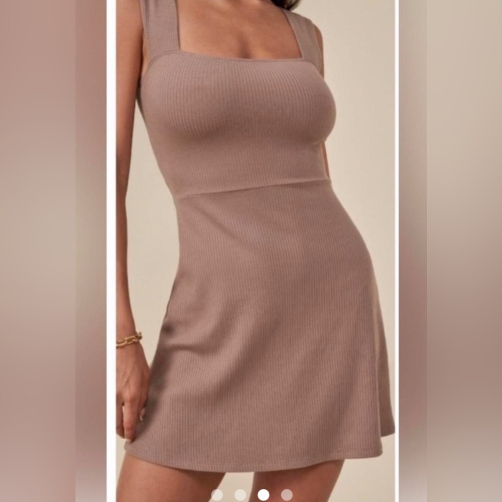 Reformation Tan Dress